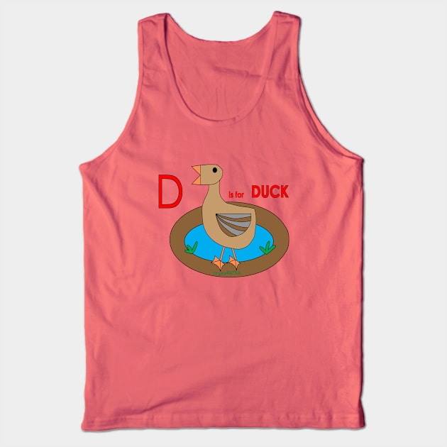 D is for DUCK Tank Top by mygrandmatime